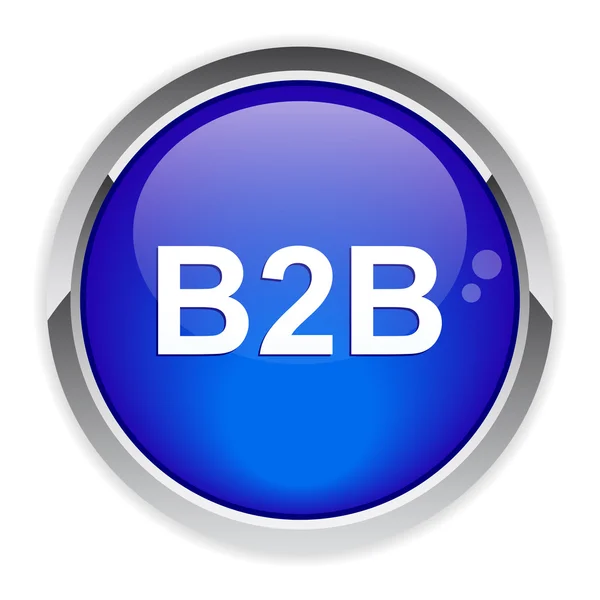 Icona Bouton internet B2B . — Vettoriale Stock