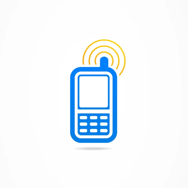 Teken mobiele telefoon — Stockvector