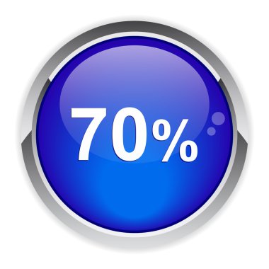 Button internet 70% clipart