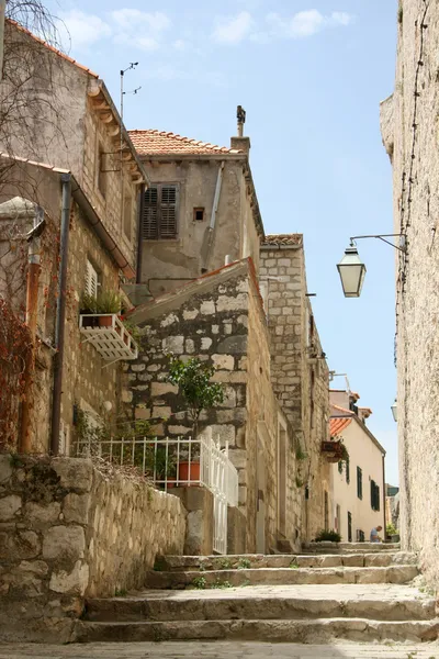 오래 된 크로아티아의 거리 — 스톡 사진