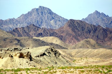 Colorful mountains of Sinai in Ras Mohamed clipart