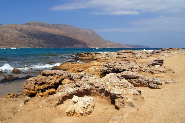 Wild beach in Crete — Stock Photo, Image