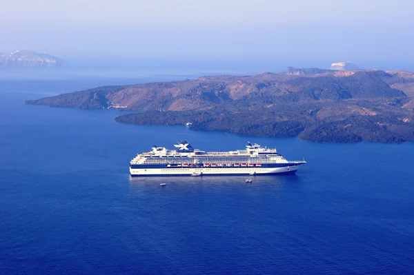 Cruise in the caldera of Santorini — Stock Photo, Image
