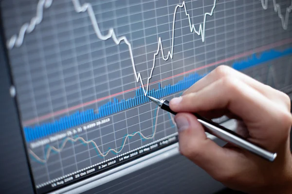 Financial data analyze — Stock Photo, Image