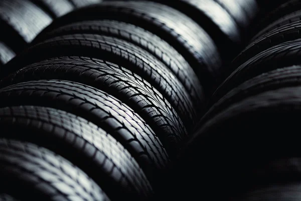 Fundo da pilha de pneus — Fotografia de Stock