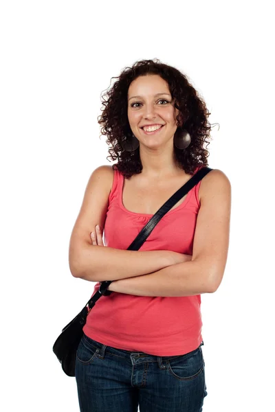 Casual woman smiling — Stock Photo, Image
