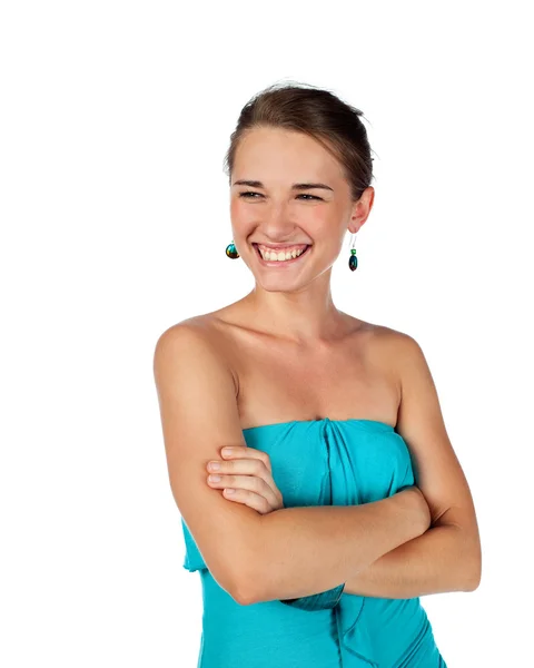 Teenage vrouwelijke glimlachen — Stockfoto