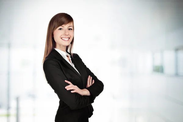 Geschäftsfrau lächelt — Stockfoto