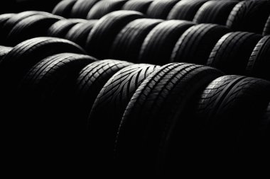 Tire stack background clipart