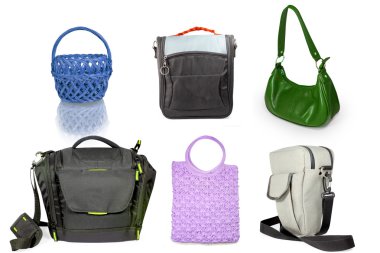 Different handbags clipart