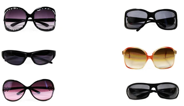 Kolekce slunečních brýlí, samostatný — Stock fotografie