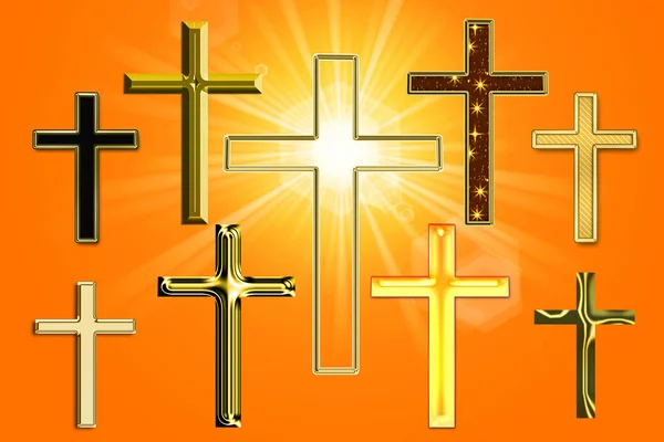 Abbildung eines Kreuzes — Stockfoto