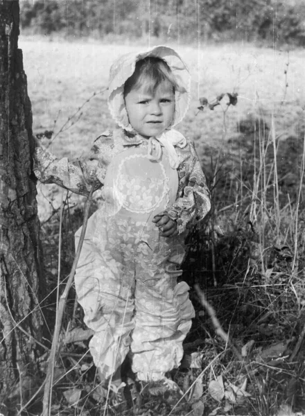 Vintage-Foto eines Babys — Stockfoto