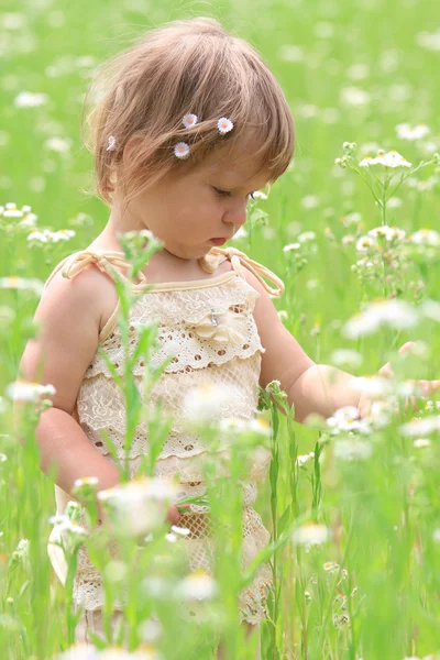 Een mooi klein meisje — Stockfoto