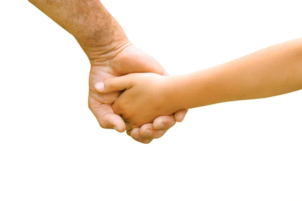 Father gives his hand to a child — Stock Photo, Image
