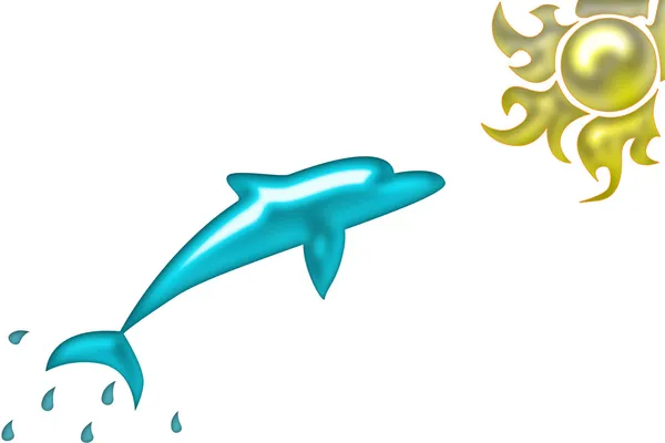 stock image Dolphin illustration