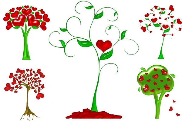 Corazón de la ilustración del árbol — Foto de Stock