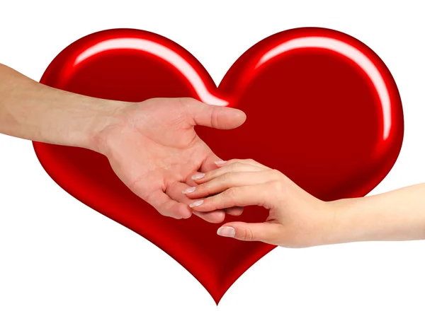 Two hands in love — Stock Photo, Image