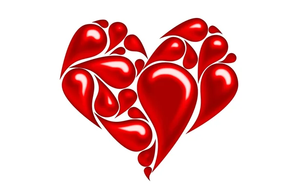 Kalp desenli soyutlama — Stok fotoğraf