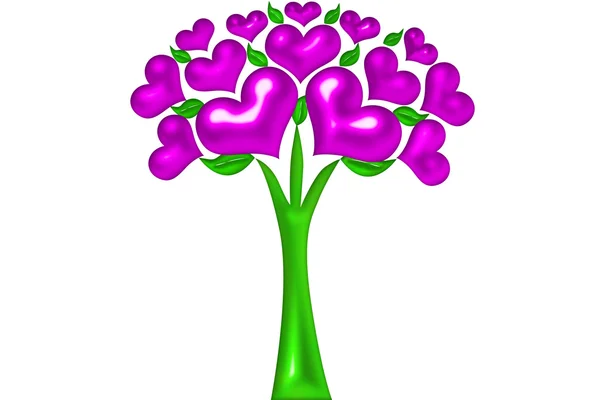Kwiaty z serca — Zdjęcie stockowe