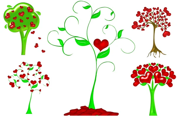 Illustrazione albero del cuore — Foto Stock