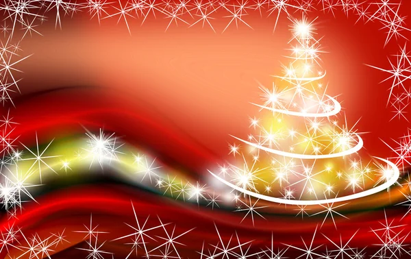 Noel ağacı illüstrasyon — Stok fotoğraf