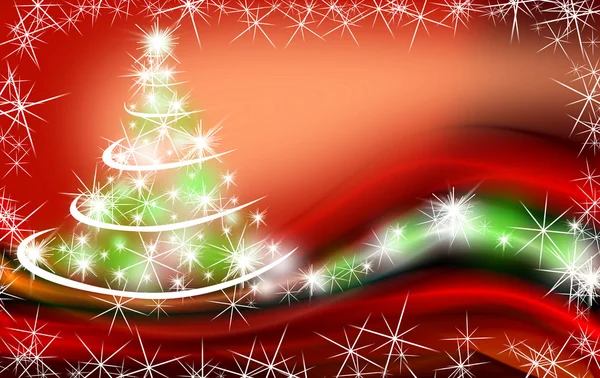 Boże Narodzenie drzewo ilustracja — Zdjęcie stockowe