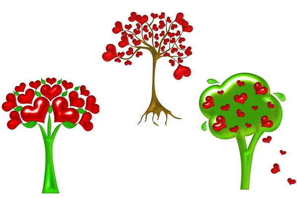 Heart tree illustration — Stock Photo, Image