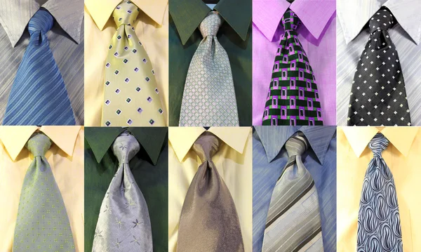 Ties on a shirt — Stock Photo, Image