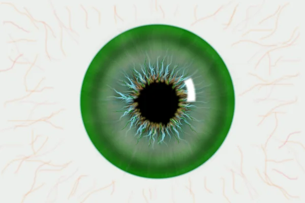 Illustration av pupillen i ögat — Stockfoto