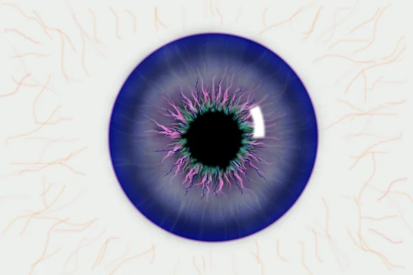 Illustratie van de pupil van het oog — Stockfoto