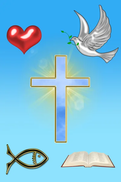 Illustration av ett kors — Stockfoto