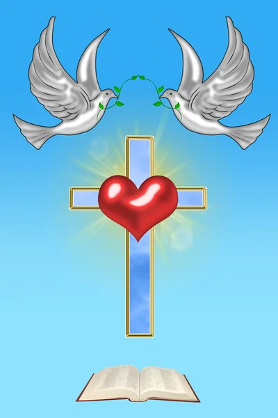 Illustration of a cross — Stock Photo, Image