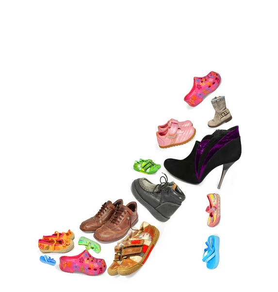 Cipők gyűjtése — Stock Fotó
