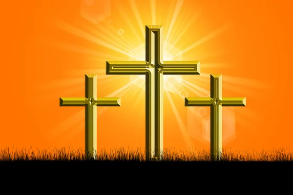 Illustratie van een kruis — Stockfoto