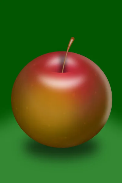 Illustration eines Apfels — Stockfoto