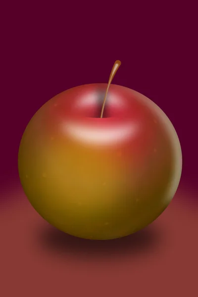 Ілюстрація яблука — стокове фото