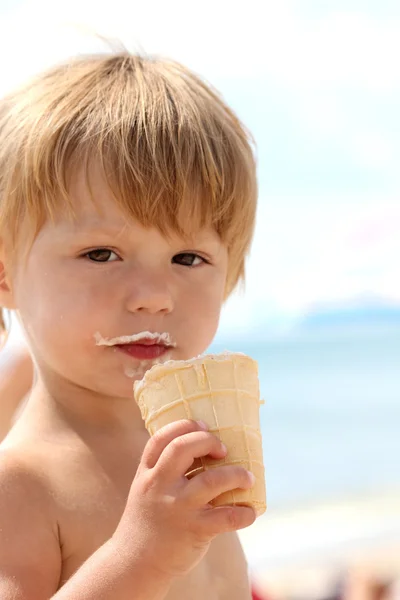 Child with ice cream