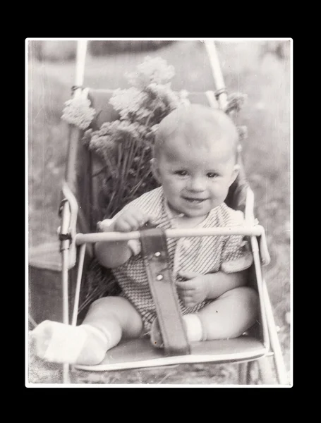 Vintage φωτογραφίες του παιδιού — Φωτογραφία Αρχείου