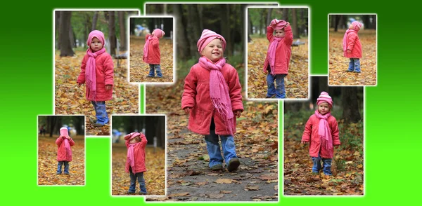 stock image A beautiful little girl in nature