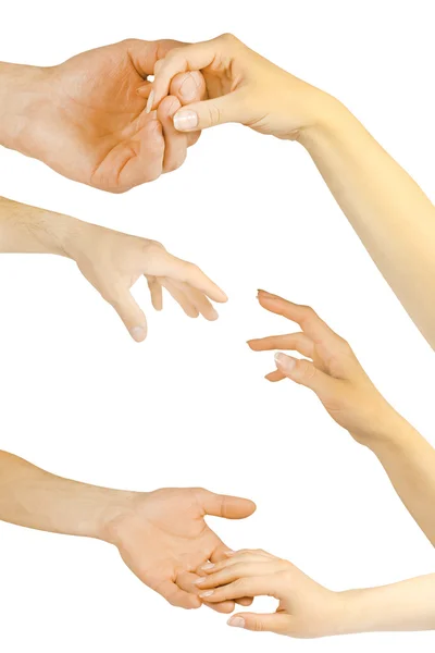 Руки делают жесты — стоковое фото