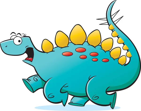 Correre Stegosaurus — Vettoriale Stock