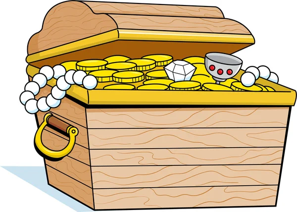 Caixa do tesouro — Vetor de Stock