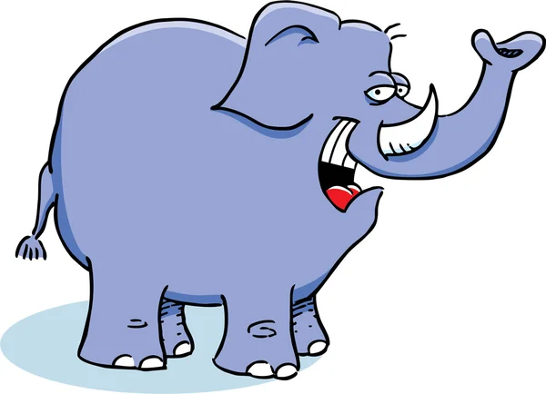 Улыбающийся слон — стоковый вектор