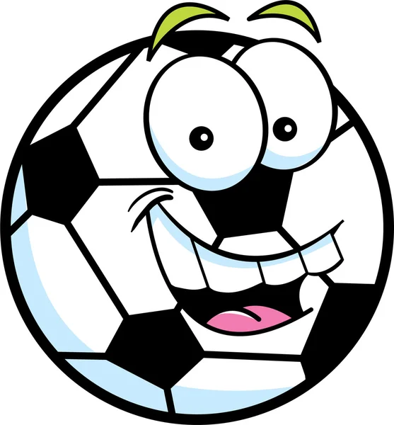 Cartoon Soccer Ball — Stock vektor
