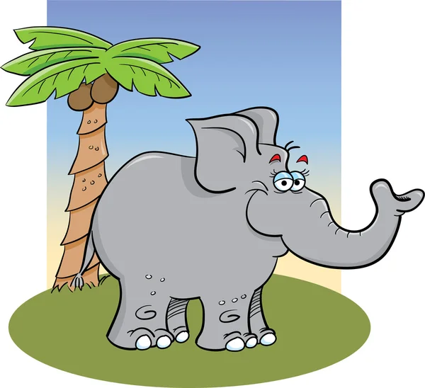 灰色の象 — ストックベクタ