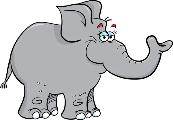 Šedý slon — Stockový vektor