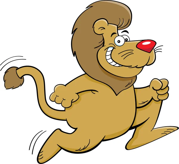 Lion en marche — Image vectorielle