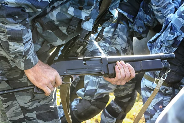 Russian police weapons — Stock Photo, Image