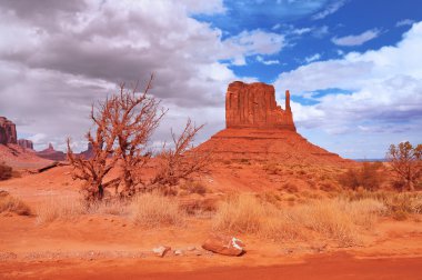 Monument Valley after the rain clipart